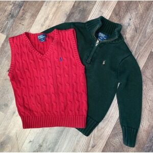 3T/4T POLO RALPH LAUREN SWEATER LOT BOYS Good Used Condition